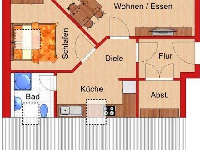 Wohnen im DG mit Aufzug + SÃ¼dterrasse in KÃ¼chwaldnÃ¤he EBK Abkauf mÃ¶gl