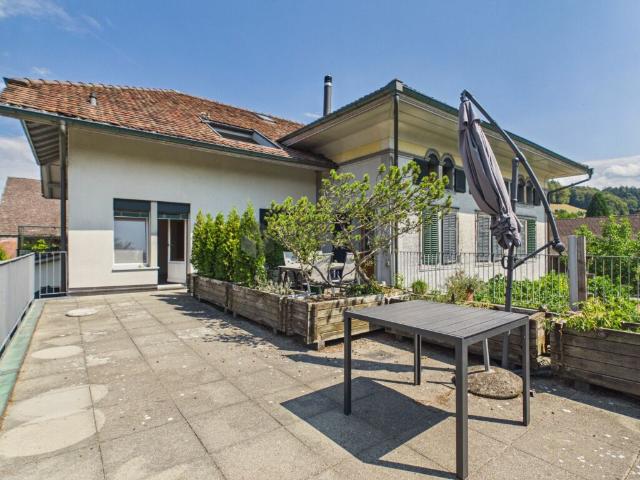 Wohnen im idyllischen Oberaargau Grosszügige Terrasse und sehr kleiner Nebenkostensatz!