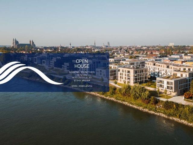 Wohnen im lebendigen Quartier am Rhein: 3 Zimmer Wohnung mit tollem Blick