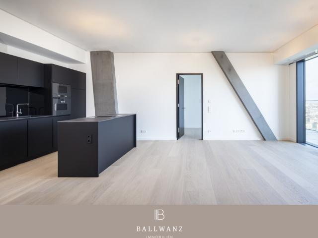 Wohnen in den Logenplätzen der Stadt: 3 Zimmer Wohnung mit Skylineblick