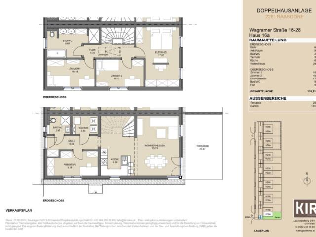 Wohnen in Raasdorf Doppelhaushälften mit Garten, 4,5 Zimmer, 110 m² – 2 Stellplätze