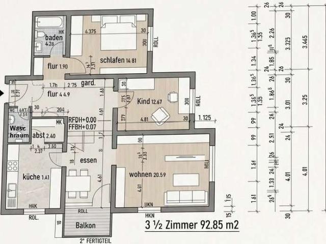 Wohnen mit Charakter: 3,5 Zimmer Wohnung in Bad Saulgau