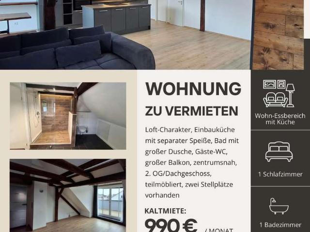 Wohnen mit Charakter – charmante Loftwohnung in Mindelheim
