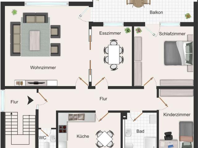Wohnen mit Charakter: Großzügige 4 Zimmer Wohnung in Florstadt