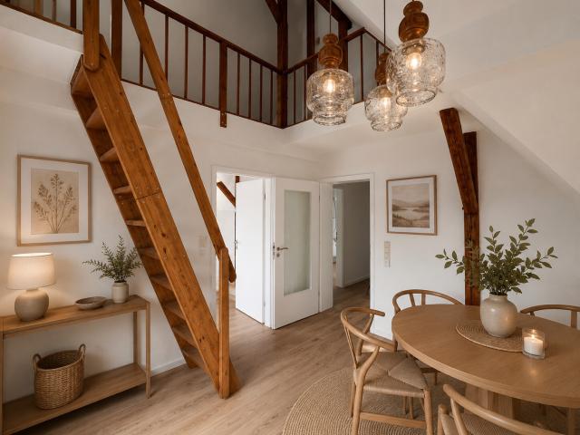 Wohnen mit Charakter in Wissen Frisch renovierte 2 Zimmer Loftwohnung mit Galerie, Balkon und Stellplatz