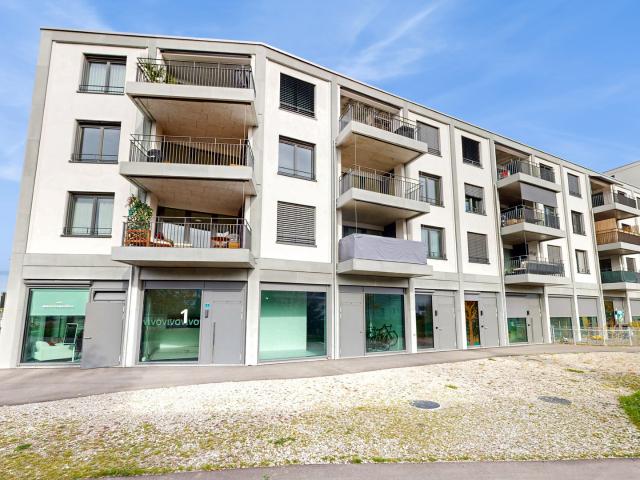 Wohnen mit Gartenfeeling – grosszügige Wohnung mit gedecktem Sitzplatz