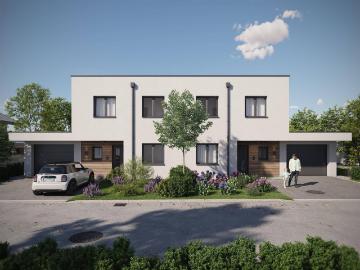 Wohnen mit Lebensqualität modernes Doppelhaus in Leonding