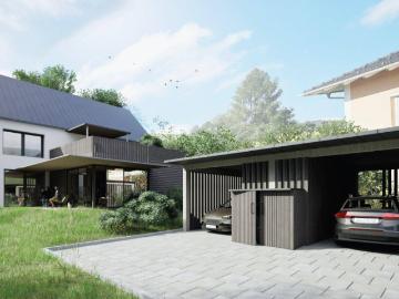 Wohnen mit Lebensqualität in Pinsdorf Top 2 1. Obergeschoß ca. 114 m² 2 Terrassen, Garten, Carportplatz