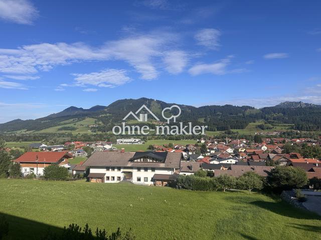 Wohnen mit Panoramablick gepflegte 2 Zimmer Wohnung in erhöhter Lage von Wertach