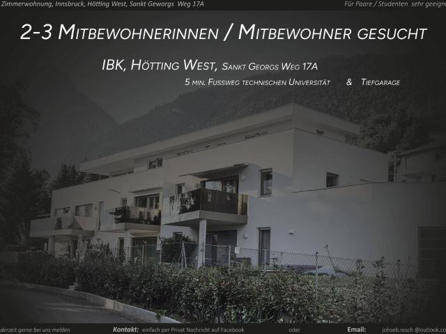Paradise Hötting – 5 Zimmer / Garten SÜD / TG. Parken