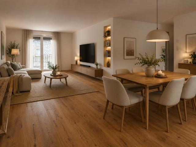Wohnen mit Stil: Moderne 3 Zimmer Wohnung mit 106 m² Wohnfläche und Balkon