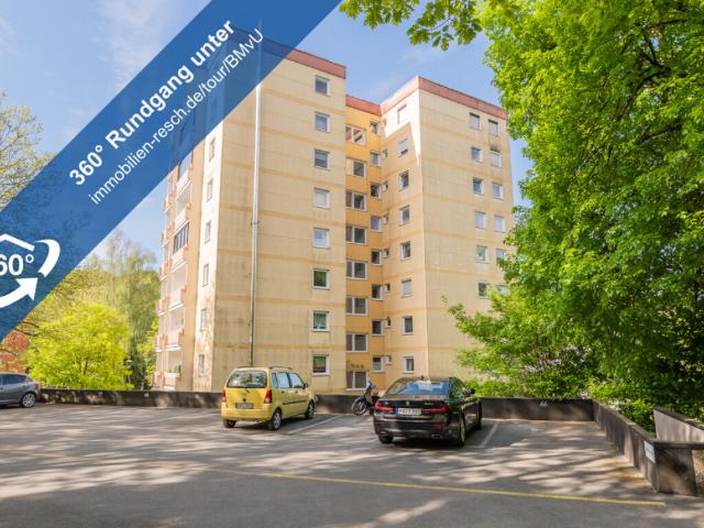 Wohnen mit Weitblick 2 Zimmer Wohnung mit Wannenbad, Balkon und EBK