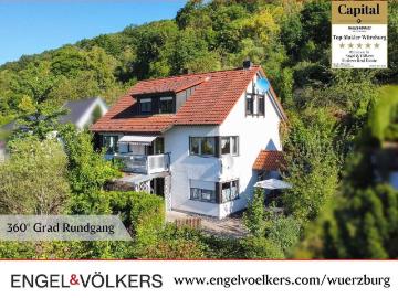 Wohnen mit Weitblick: Familienhaus im Grünen mit Blick ins Maintal