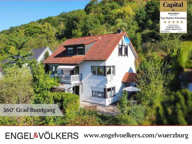 Wohnen mit Weitblick: Familienhaus im Grünen mit Blick ins Maintal