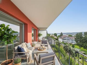 Wohnen mit Weitblick helle Wohnung mit zwei Balkonen in Horgen