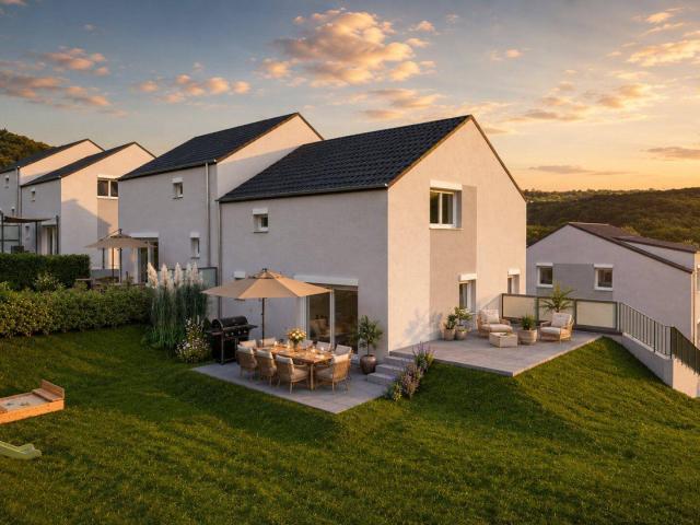 Wohnen mit Wienerwaldblick Exklusive Doppelhaushälfte mit Eigengarten, Keller & Garage