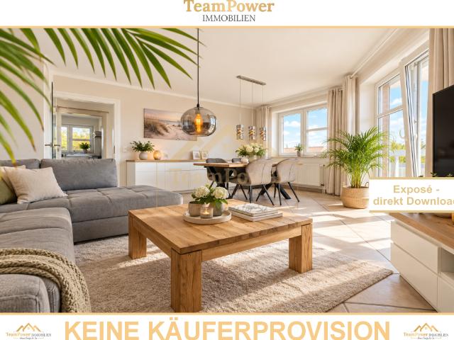 Wohnen, wo andere Urlaub machen – Maisonette mit TG Stellplatz nahe der Ostsee