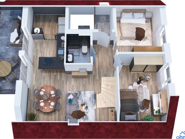 Wohnen wie im Eigenheim! Hochwertige 3 Zimmer Maisonette Wohnung mit zwei Hobbyräumen KfW40 Plus