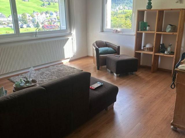 Wohnen wie in den Ferien. Einfamilienhaus direkt an der Skipiste mit Säntisblick an ruhiger Lage