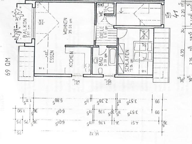 Wohnen unterm Dach mit Balkon – großzügige 2 Raum Wohnung in beliebter Lage von Schönbörnchen!