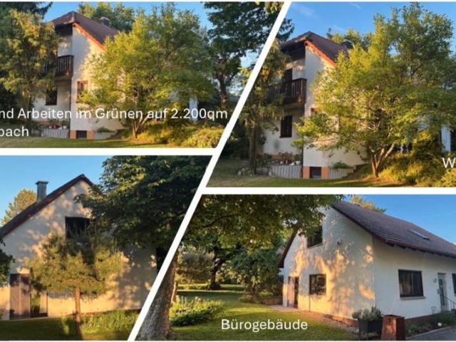 Wohnen und Arbeiten im Grünen Wohnhaus und Bürogebäude