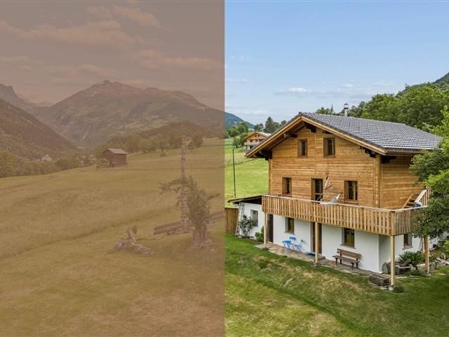 Wohnen und Vermieten Charmantes 4.5 Zimmer Chalet mit 2.5 Zimmer Einliegerwohnung