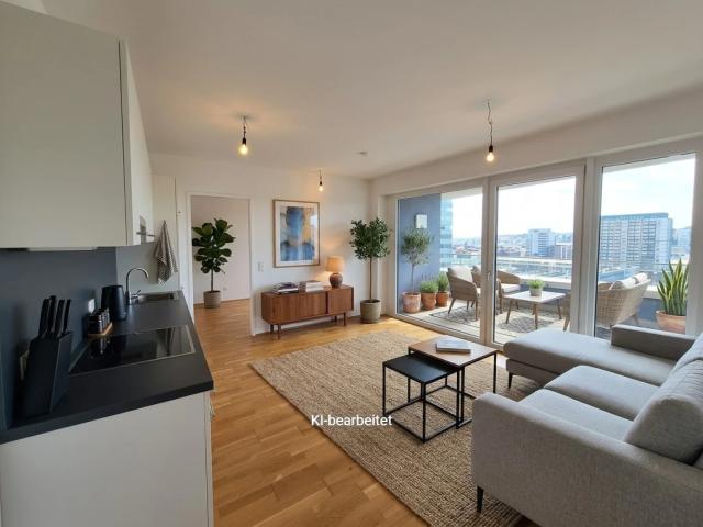 Wohnen über den Dächern von Linz KOMPAKTE 2 Zi Wohnung mit Blick zur GRÜNEN MITTE!