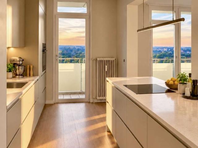 Wohnen über den Dächern – Großzügige 3 Zimmer Wohnung mit Panoramablick bis zu den Alpen
