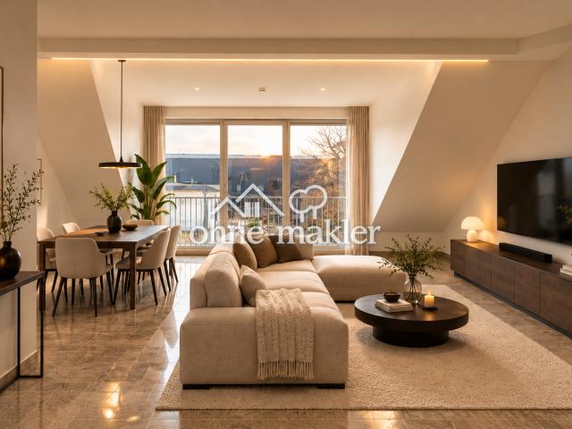 Wohnen über Kölns Dächern | Exklusives Penthouse auf 2 Ebenen mit Domblick & Dachterrasse