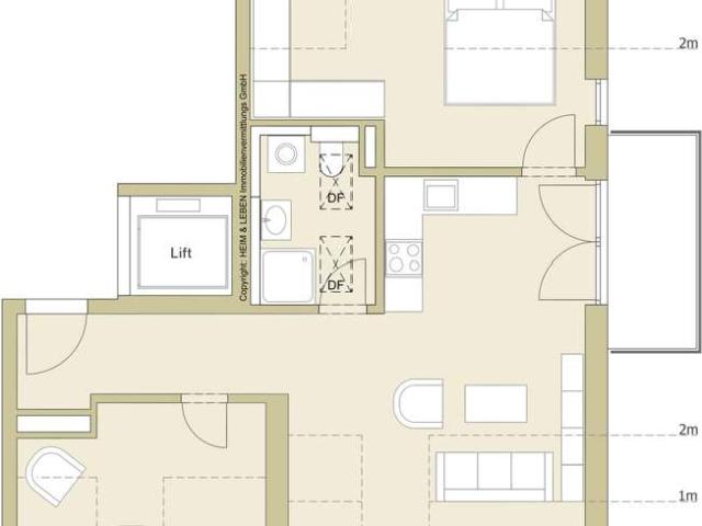 Wohnensemble Gipfelglück 2,5 Zimmer Balkonwohnung Whg 6