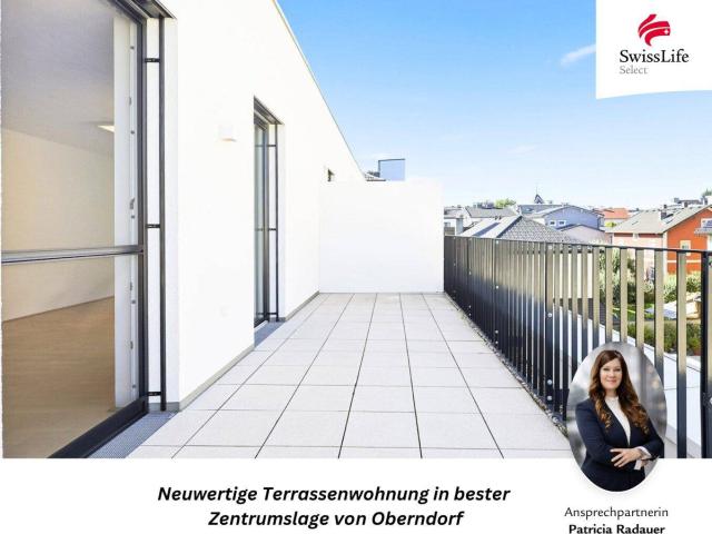 Wohnkomfort pur: Neuwertige 2 oder 3 Zimmer Wohnung mit West Eckterrasse & Stellplatz