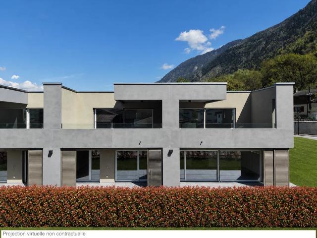 Neues 4,5 Zimmer Dachgeschoss Minergie Blick Martigny
