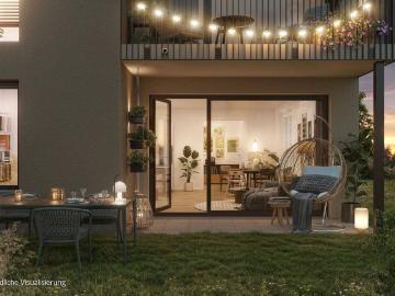 Wohnqualität trifft niedrige Energiekosten. 2 Zimmer Wohnung mit ca. 57 m² samt Dusche und Terrasse