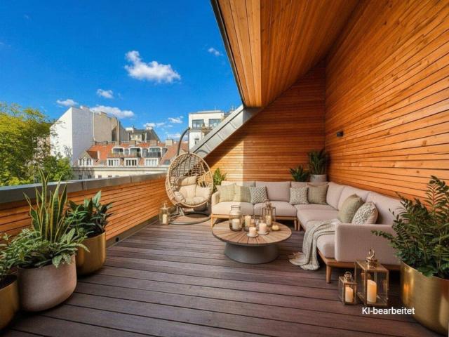 Wohntraum – Großes Wohnzimmer mit Terrasse in ruhiger Seitengasse nahe Mariahilfer Straße!