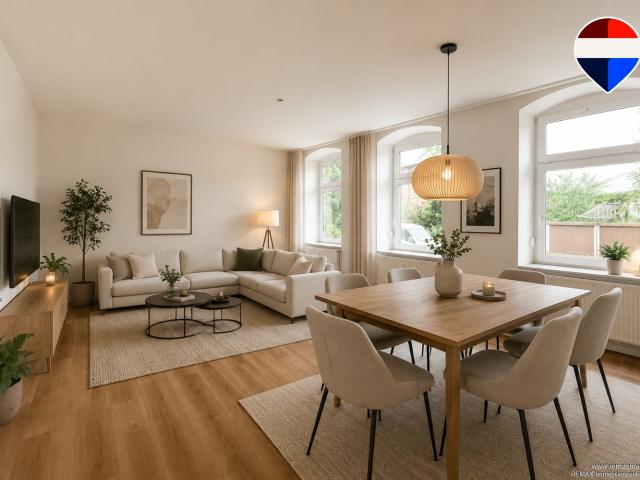 Wohntraum im Erdgeschoss: Lichtdurchflutete 3 Raum Wohnung