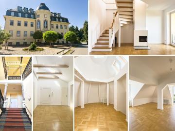Wohntraum mit Seeblick! 5 Raum DG Maisonette mit Lift, Kamin, XL Carport, EBK, Sauna u.v.a.m
