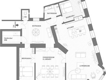 Wohnung 2 Schlafzimmer Zu Vermieten Vienna Vienna 4349 ES99383294