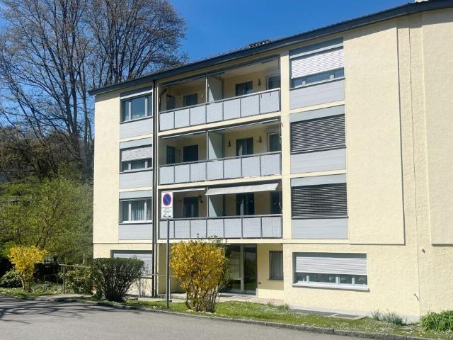 Wohnung mit Balkon mit Sicht ins Grüne nahe dem Dättwiler Weiher