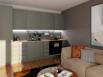 Wohnung mit Balkon und Keller