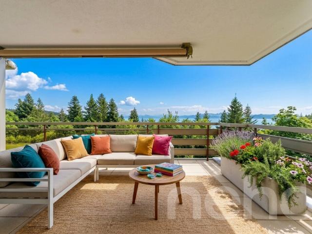 Wohnung mit Blick auf den See und die Alpen, nahe dem Zentrum