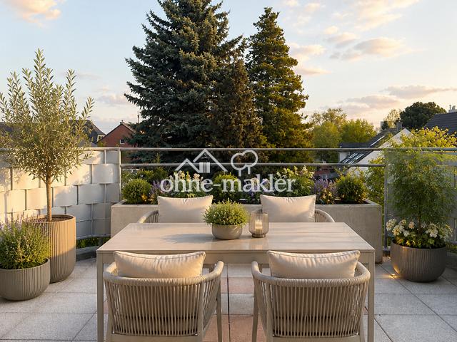 Wohnung mit großer Dachterrasse Hücheln 10 Minuten bis Köln