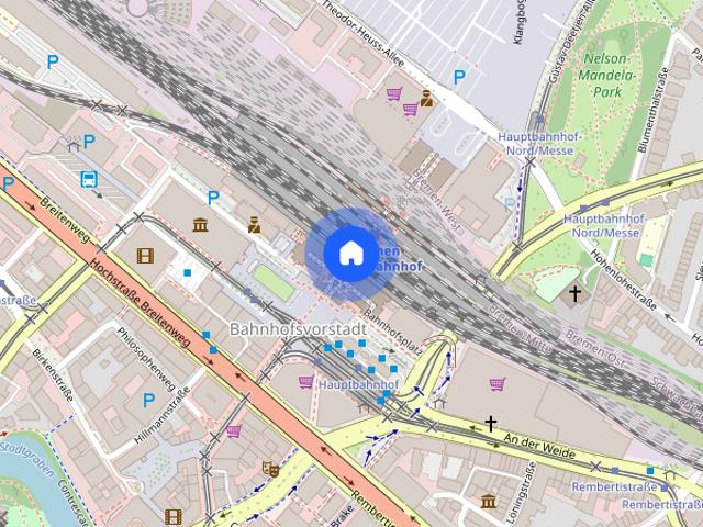 Wohnung mit Panoramablick auf den Rhein
