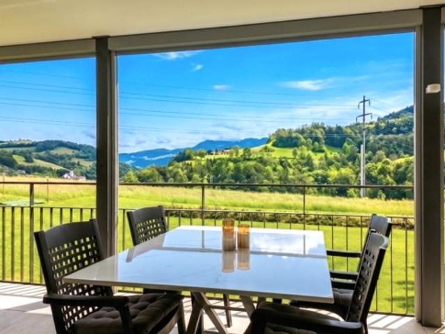 Wohnung mit Panoramablick ins Grüne
