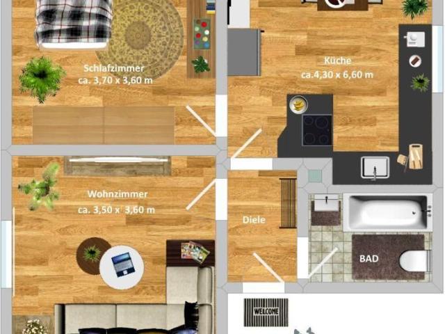 Wohnung, DG, Steeler Pfad 27