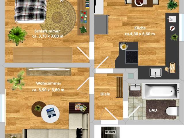 Wohnung, DG, Steeler Pfad 27