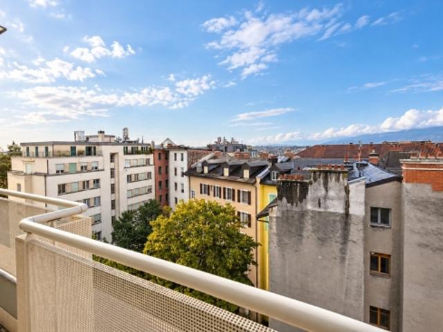 Wohnung im Obergeschoss mit Panoramablick im Herzen von Genf