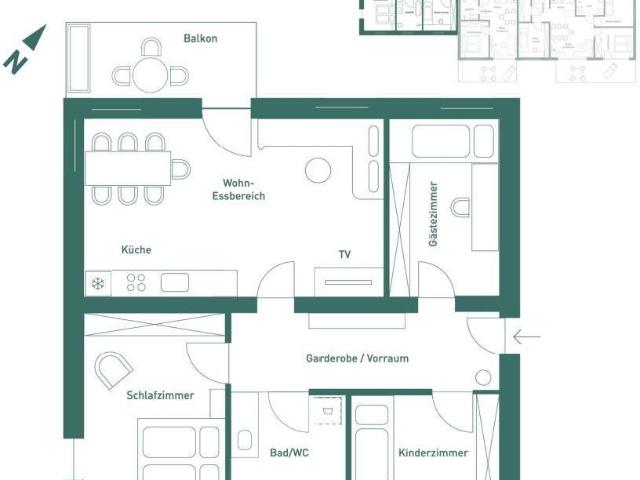 Wohnung in Dölsach mit Fernblick