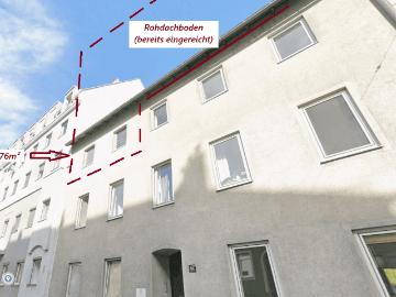 Wohnung inkl. Rohdachboden