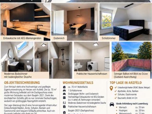 Wohnung zum Verkauf in Arzfeld PROVISIONSFREI !
