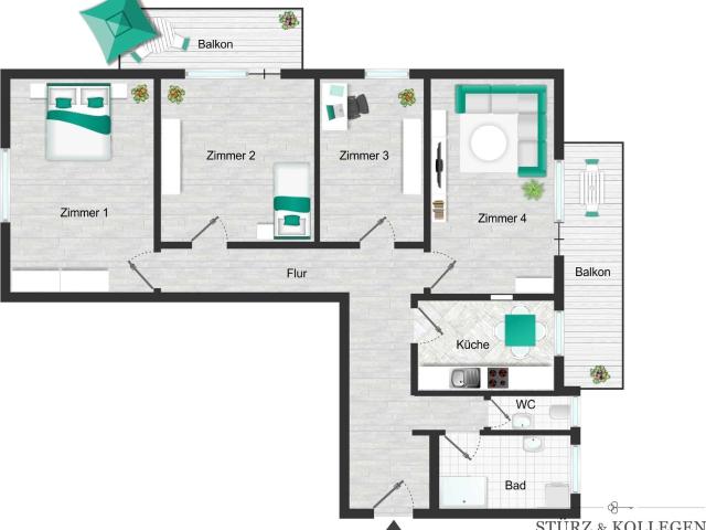 Wohnung zum Kaufen in Appenweier 299.000,00 EUR 89 m²